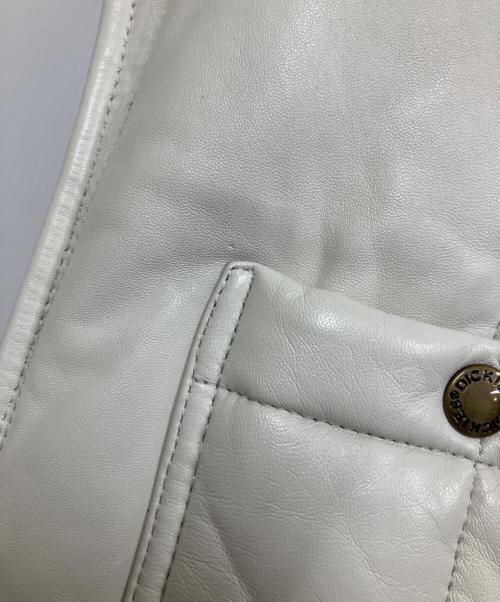 Dickies（ディッキーズ）Dickies (ディッキーズ) SUPREME (シュプリーム) 23AW Leather Work Vest ホワイト×ブラック サイズ:Mの古着・服飾アイテム
