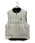 Dickies（ディッキーズ）の古着「23AW Leather Work Vest」｜ホワイト×ブラック