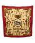 HERMES (エルメス) シルクスカーフ ベージュ×レッド：23000円