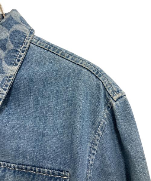 COACH（コーチ）COACH (コーチ) デニムシャツ スカイブルー サイズ:XSの古着・服飾アイテム