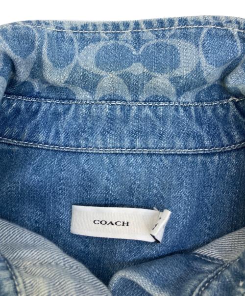 COACH（コーチ）COACH (コーチ) デニムシャツ スカイブルー サイズ:XSの古着・服飾アイテム