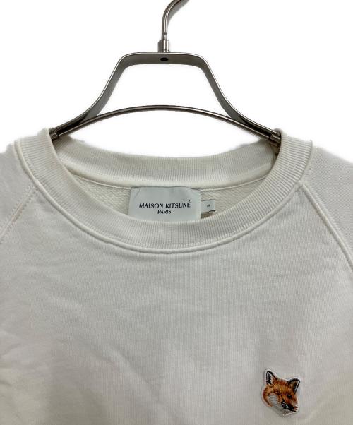 maison kitsune（メゾンキツネ）maison kitsune (メゾンキツネ) スウェット ホワイト サイズ:Sの古着・服飾アイテム