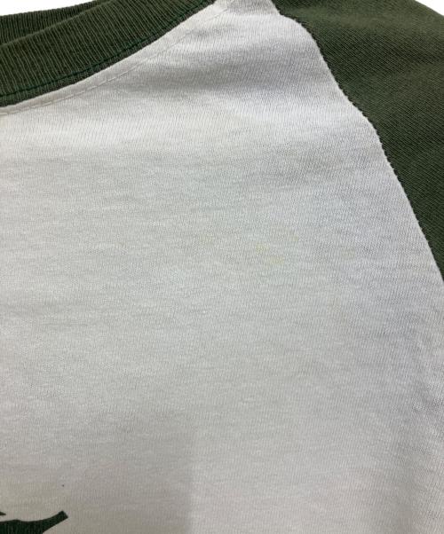 stussy（ステューシー）stussy (ステューシー) 90s長袖Tシャツ ホワイト×グリーン サイズ:Mの古着・服飾アイテム