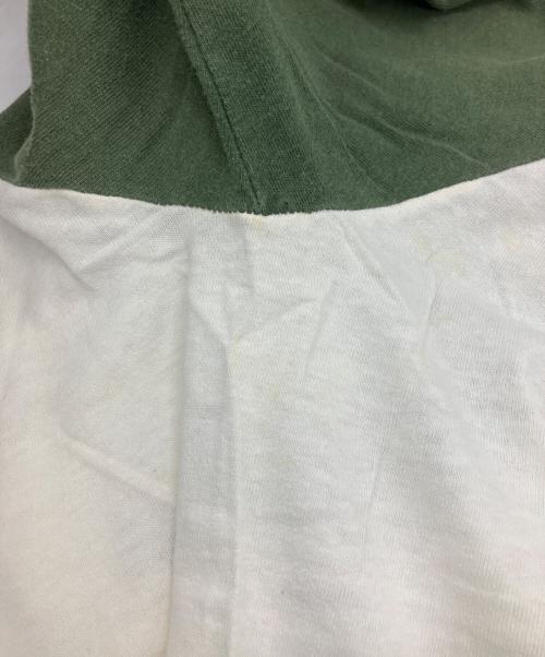stussy（ステューシー）stussy (ステューシー) 90s長袖Tシャツ ホワイト×グリーン サイズ:Mの古着・服飾アイテム