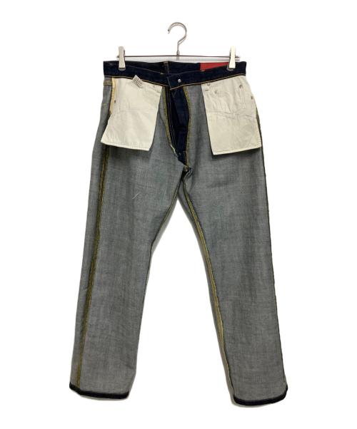 CUNE（キューン）CUNE (キューン) 4連うさぎ デニムパンツ ネイビー サイズ:86cm (W34)の古着・服飾アイテム