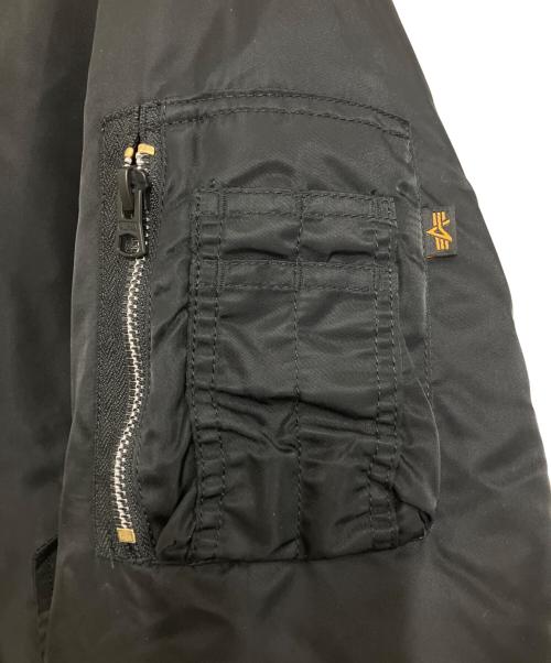 ALPHA（アルファ）ALPHA (アルファ) MA-1ジャケット ブラック/オレンジ サイズ:XLの古着・服飾アイテム