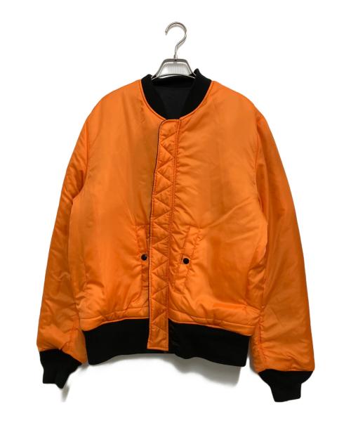 ALPHA（アルファ）ALPHA (アルファ) MA-1ジャケット ブラック/オレンジ サイズ:XLの古着・服飾アイテム