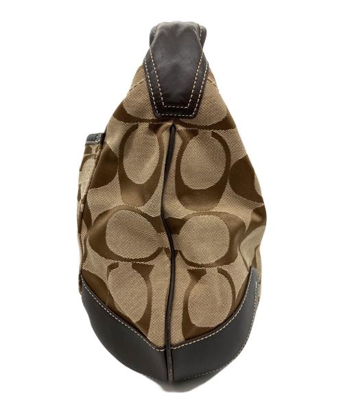 COACH（コーチ）COACH (コーチ) ワンショルダーバッグ ベージュ×ブラウンの古着・服飾アイテム