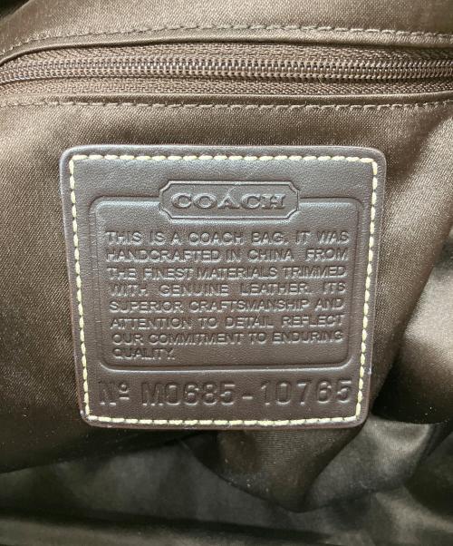 COACH（コーチ）COACH (コーチ) ワンショルダーバッグ ベージュ×ブラウンの古着・服飾アイテム