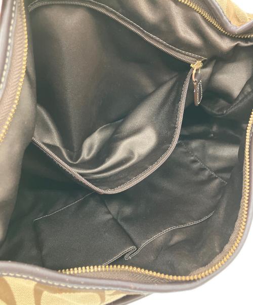 COACH（コーチ）COACH (コーチ) ワンショルダーバッグ ベージュ×ブラウンの古着・服飾アイテム
