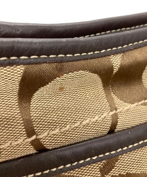 COACH（コーチ）COACH (コーチ) ワンショルダーバッグ ベージュ×ブラウンの古着・服飾アイテム
