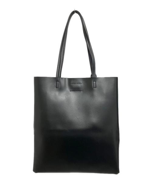 Calvin Klein（カルバンクライン）Calvin Klein (カルバンクライン) レザートートバッグ ブラックの古着・服飾アイテム