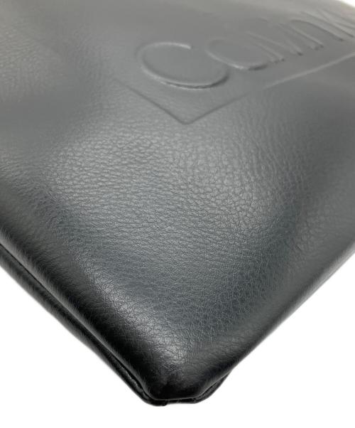 Calvin Klein（カルバンクライン）Calvin Klein (カルバンクライン) レザートートバッグ ブラックの古着・服飾アイテム