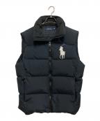 POLO RALPH LAURENポロ・ラルフローレン）の古着「ビッグポニーダウンベスト」｜ブラック