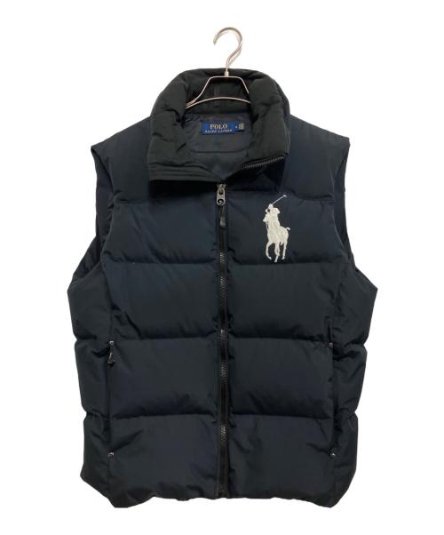 POLO RALPH LAUREN（ポロ・ラルフローレン）POLO RALPH LAUREN (ポロ・ラルフローレン) ビッグポニーダウンベスト ブラック サイズ:Mの古着・服飾アイテム