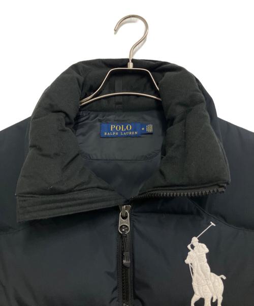 POLO RALPH LAUREN（ポロ・ラルフローレン）POLO RALPH LAUREN (ポロ・ラルフローレン) ビッグポニーダウンベスト ブラック サイズ:Mの古着・服飾アイテム