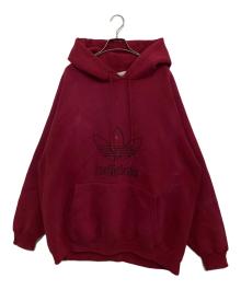 adidas（アディダス）の古着「80sロゴフーディー」｜レッド