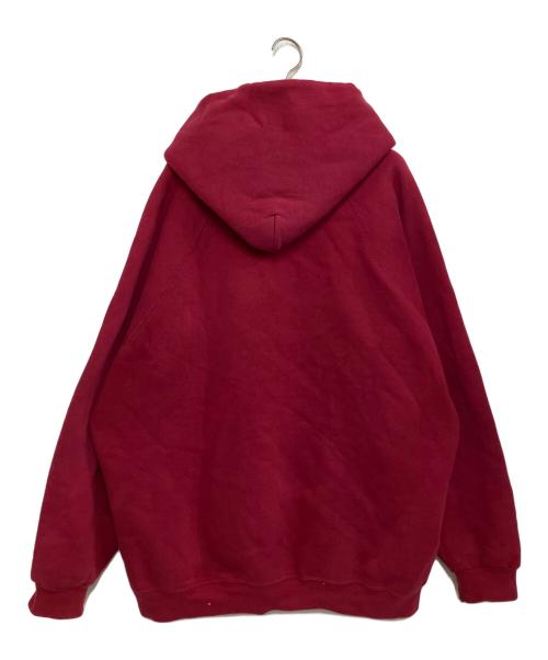 adidas（アディダス）adidas (アディダス) 80sロゴフーディー レッド サイズ:Lの古着・服飾アイテム