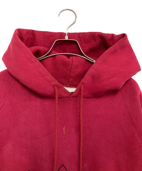 adidas（アディダス）adidas (アディダス) 80sロゴフーディー レッド サイズ:Lの古着・服飾アイテム