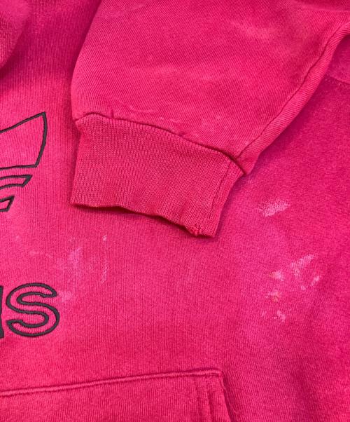adidas（アディダス）adidas (アディダス) 80sロゴフーディー レッド サイズ:Lの古着・服飾アイテム