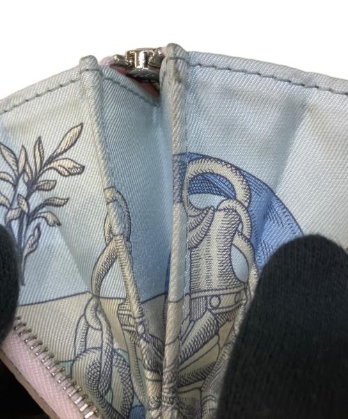 HERMES（エルメス）HERMES (エルメス) ラウンドファスナー財布 ピンクの古着・服飾アイテム