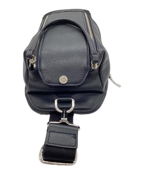 PELLE MORBIDA（ペッレモルビダ）PELLE MORBIDA (ペッレモルビダ) ボディバッグ ネイビーの古着・服飾アイテム
