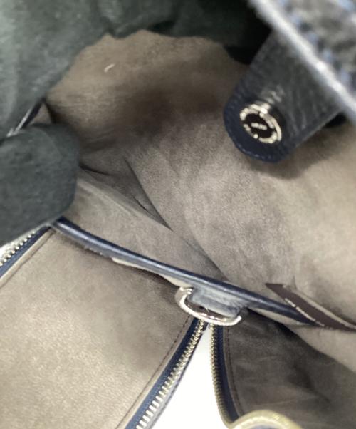 PELLE MORBIDA（ペッレモルビダ）PELLE MORBIDA (ペッレモルビダ) ボディバッグ ネイビーの古着・服飾アイテム