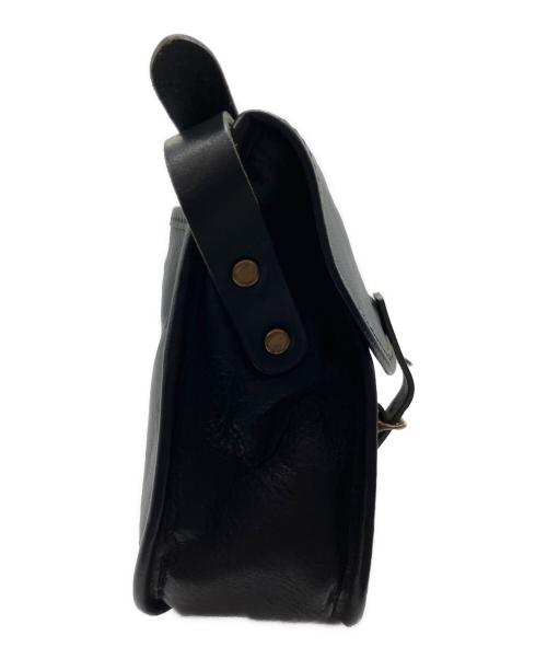 SLOW（スロウ）SLOW (スロウ) ショルダーレザーバッグ ブラックの古着・服飾アイテム