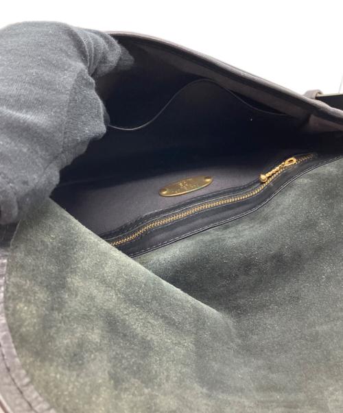 SLOW（スロウ）SLOW (スロウ) ショルダーレザーバッグ ブラックの古着・服飾アイテム