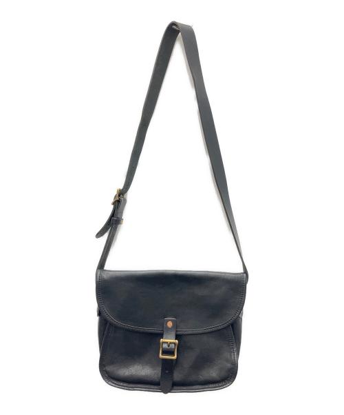 SLOW（スロウ）SLOW (スロウ) ショルダーレザーバッグ ブラックの古着・服飾アイテム