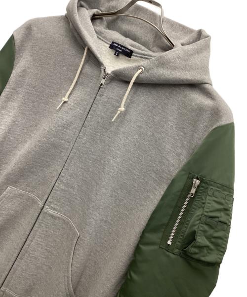 COMME des GARCONS HOMME（コムデギャルソン オム）COMME des GARCONS HOMME (コムデギャルソン オム) MA-1 SLEEVE PARKA グリーン×グレー サイズ:Sの古着・服飾アイテム