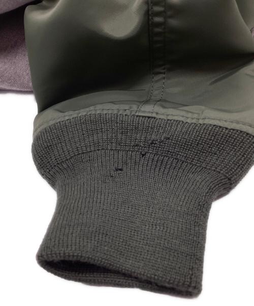 COMME des GARCONS HOMME（コムデギャルソン オム）COMME des GARCONS HOMME (コムデギャルソン オム) MA-1 SLEEVE PARKA グリーン×グレー サイズ:Sの古着・服飾アイテム