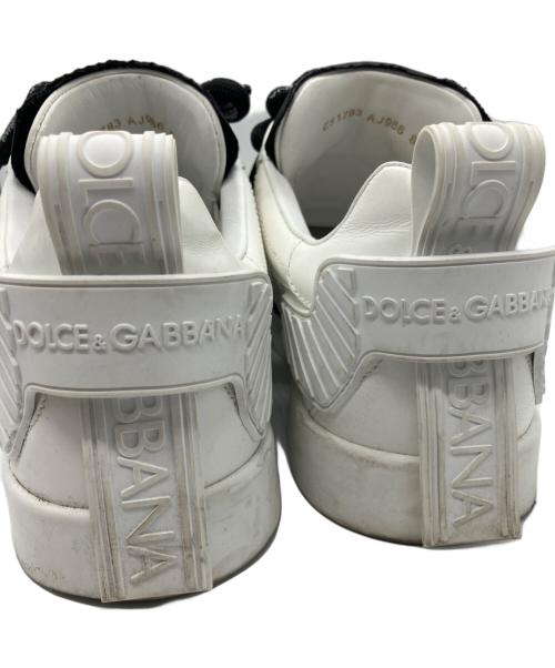 DOLCE & GABBANA（ドルチェ＆ガッバーナ）DOLCE & GABBANA (ドルチェ＆ガッバーナ) ポルトフィーノ スニーカー ホワイト サイズ:8の古着・服飾アイテム