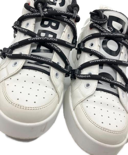 DOLCE & GABBANA（ドルチェ＆ガッバーナ）DOLCE & GABBANA (ドルチェ＆ガッバーナ) ポルトフィーノ スニーカー ホワイト サイズ:8の古着・服飾アイテム