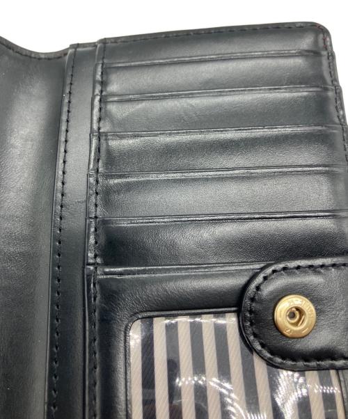 Kate Spade（ケイトスペード）Kate Spade (ケイトスペード) 2つ折り長財布 レッド×ブラックの古着・服飾アイテム