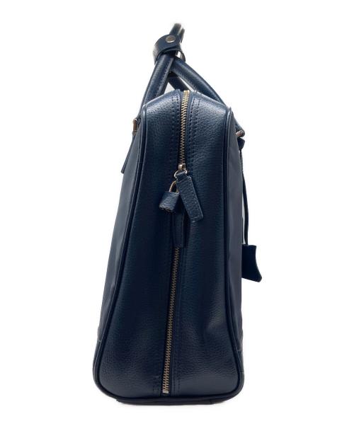 YUKINO（ユキノ）YUKINO (ユキノ) UNITED ARROWS (ユナイテッドアローズ) レザートートバッグ ブルーの古着・服飾アイテム