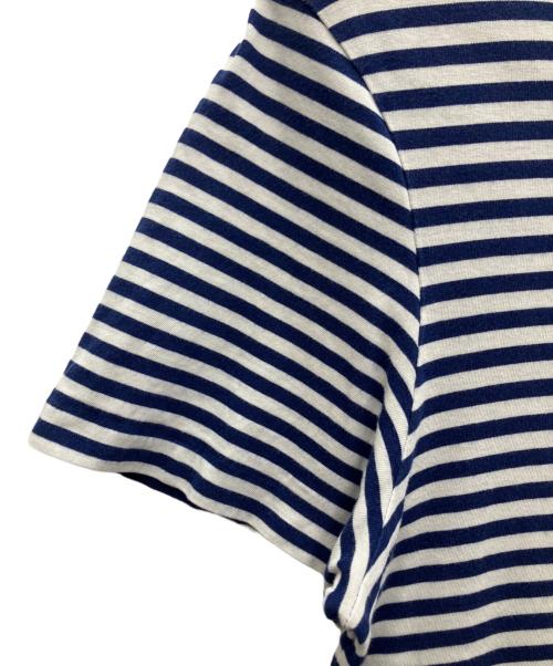 POLO RALPH LAUREN（ポロ・ラルフローレン）POLO RALPH LAUREN (ポロ・ラルフローレン) ポケットTシャツ ブルー×ホワイト サイズ:SIZE Lの古着・服飾アイテム