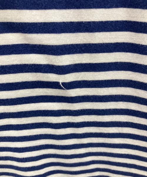 POLO RALPH LAUREN（ポロ・ラルフローレン）POLO RALPH LAUREN (ポロ・ラルフローレン) ポケットTシャツ ブルー×ホワイト サイズ:SIZE Lの古着・服飾アイテム