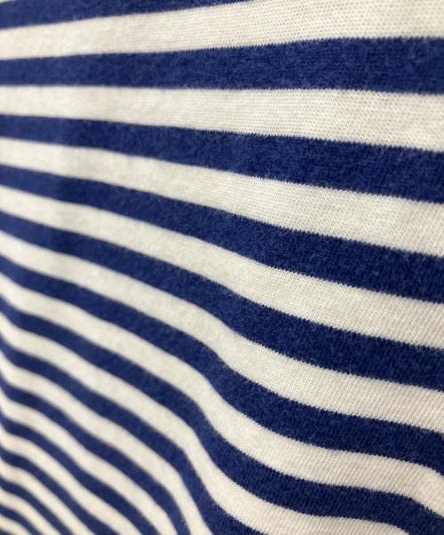 POLO RALPH LAUREN（ポロ・ラルフローレン）POLO RALPH LAUREN (ポロ・ラルフローレン) ポケットTシャツ ブルー×ホワイト サイズ:SIZE Lの古着・服飾アイテム