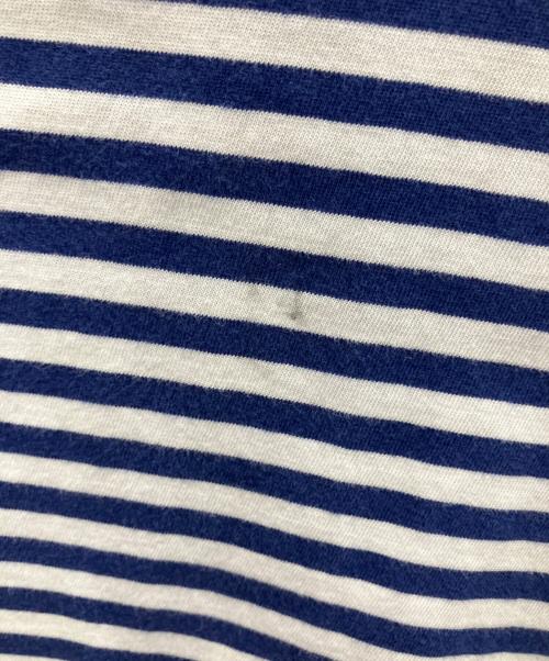 POLO RALPH LAUREN（ポロ・ラルフローレン）POLO RALPH LAUREN (ポロ・ラルフローレン) ポケットTシャツ ブルー×ホワイト サイズ:SIZE Lの古着・服飾アイテム