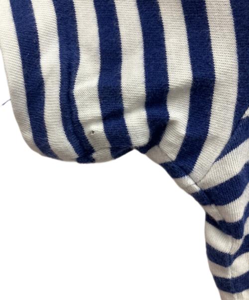 POLO RALPH LAUREN（ポロ・ラルフローレン）POLO RALPH LAUREN (ポロ・ラルフローレン) ポケットTシャツ ブルー×ホワイト サイズ:SIZE Lの古着・服飾アイテム