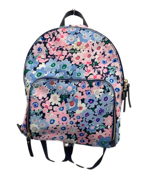 Kate Spade（ケイトスペード）Kate Spade (ケイトスペード) リュック ピンク×スカイブルーの古着・服飾アイテム