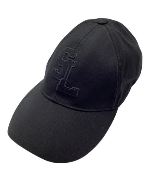 Saint Laurent Paris（サンローランパリ）Saint Laurent Paris (サンローランパリ) ベースボールキャップ ブラック サイズ:59の古着・服飾アイテム