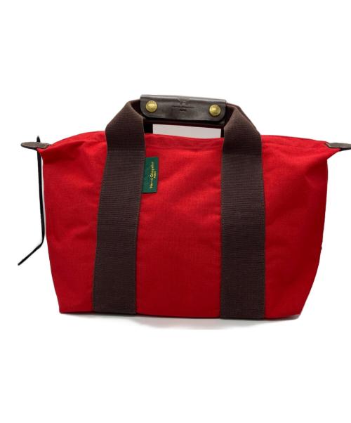 Herve Chapelier（エルベシャプリエ）Herve Chapelier (エルベシャプリエ) ハンドバッグ レッド×ブラウンの古着・服飾アイテム