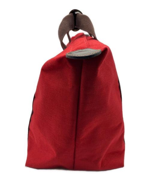 Herve Chapelier（エルベシャプリエ）Herve Chapelier (エルベシャプリエ) ハンドバッグ レッド×ブラウンの古着・服飾アイテム