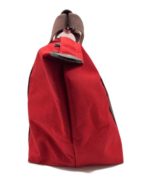 Herve Chapelier（エルベシャプリエ）Herve Chapelier (エルベシャプリエ) ハンドバッグ レッド×ブラウンの古着・服飾アイテム