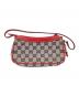 GUCCI (グッチ) ハンドポーチ レッド×グレー：45000円
