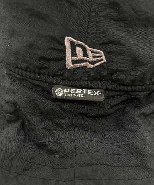 New Era（ニューエラ）New Era (ニューエラ) Yohji Yamamoto pour homme (ヨウジヤマモト プールオム) BUCKET03 LOGO PERTEX HM BLKGRY ブラック サイズ:SMALL/MEDIUMの古着・服飾アイテム
