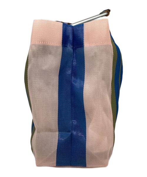 MARNI（マルニ）MARNI (マルニ) フラワーカフェストライプバッグ グリーン×パープルの古着・服飾アイテム