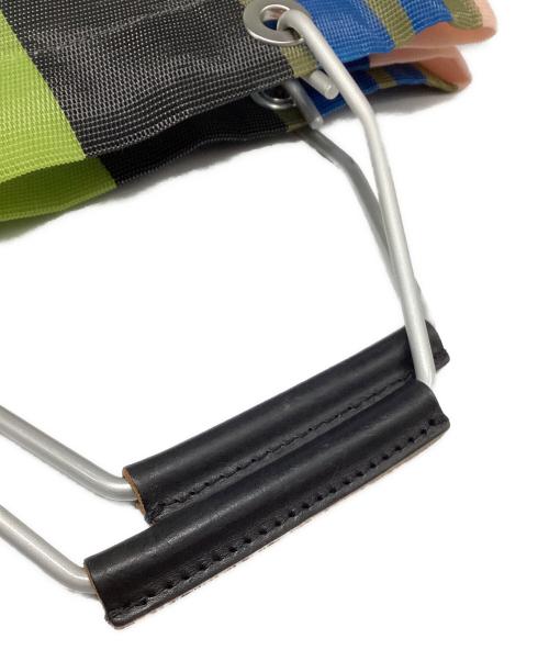 MARNI（マルニ）MARNI (マルニ) フラワーカフェストライプバッグ グリーン×パープルの古着・服飾アイテム